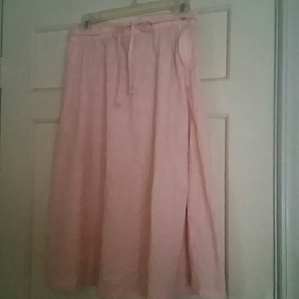 Vintage Pink Floral Cotton Skirt Copley Sq  Jr 11